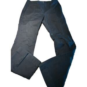CAbi #252R Step Out Cotton Trouser Navy Blue Pants Boot Leg Size‎ 4
